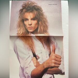 Vintage Rock pinup of Stryper’s Tim Gaines